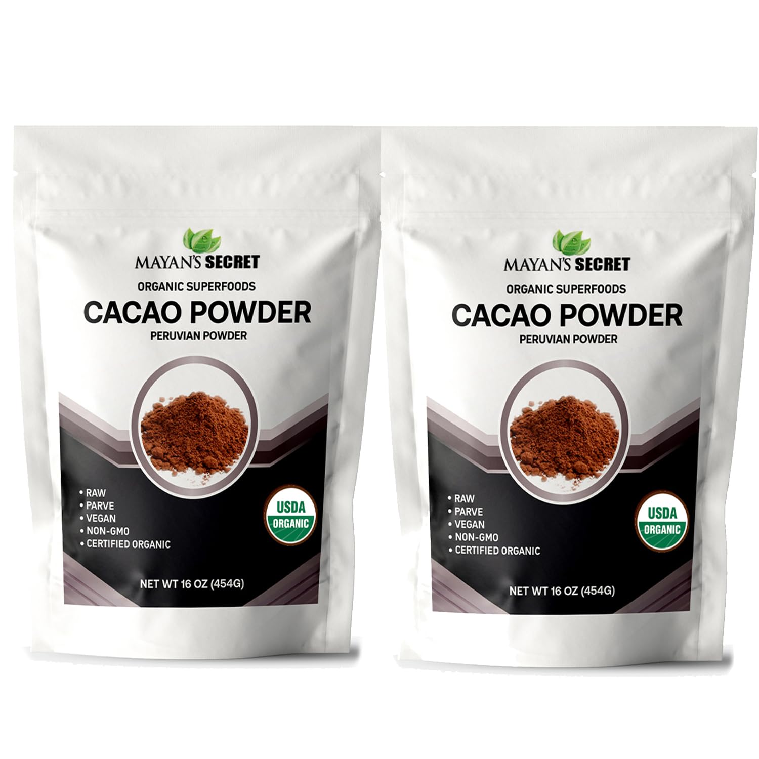 Mayans Secret - Raw Cacao Powder Organic Unsweetened Non-GMO, Keto, Vegan, Gluten-Free | Rich Dark Cocoa Powder for Hot Chocolat