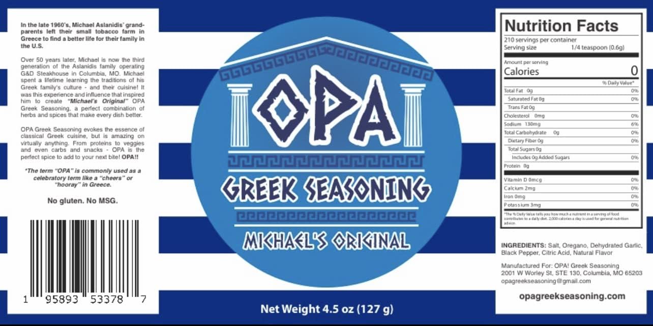 Opa Greek Seasoning - All-Purpose Greek Seasoning Blend (Michael'S Original)