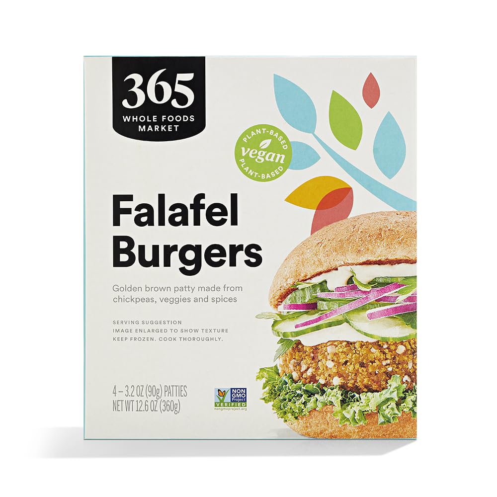 365 By Whole Foods Market, Frozen Falafel Burgers, 12.6 Ounce