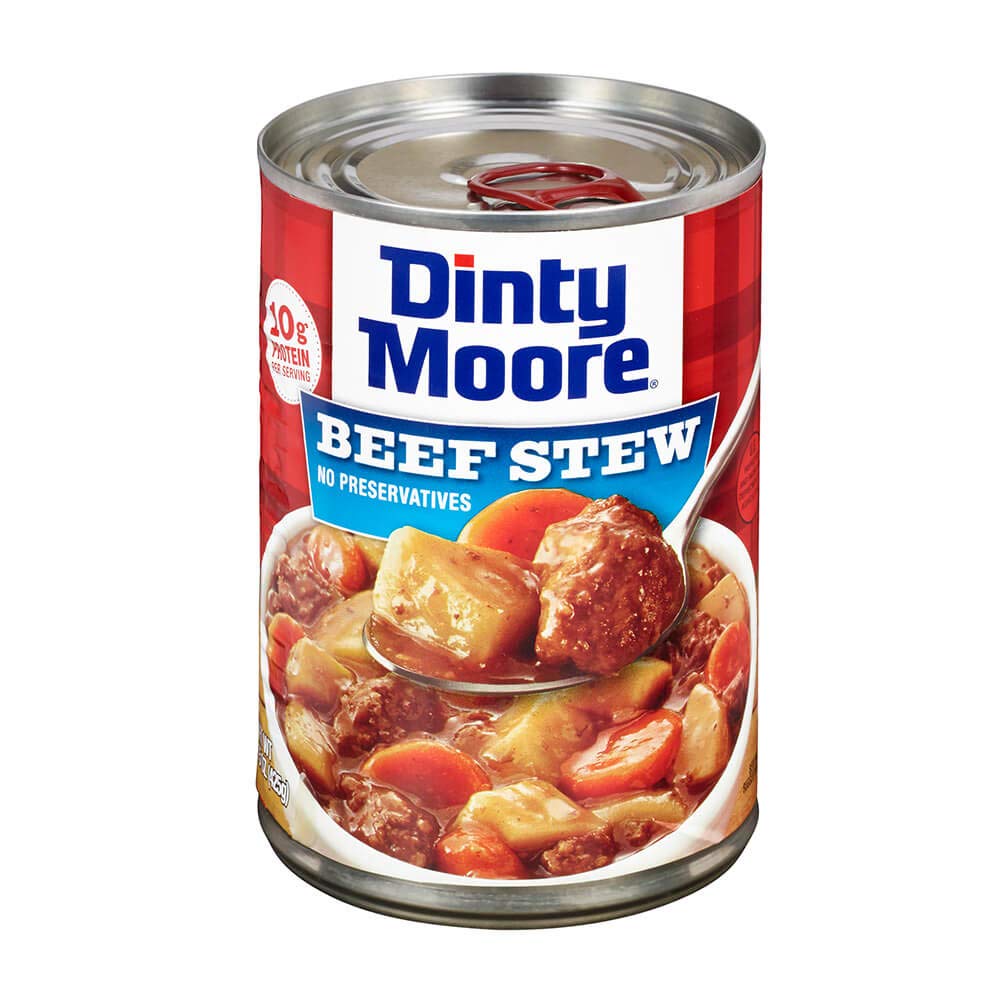 Dinty Moore Beef Stew, Fully Cooked & Gluten-Free, 15 oz (12 Pack), 10g Protein