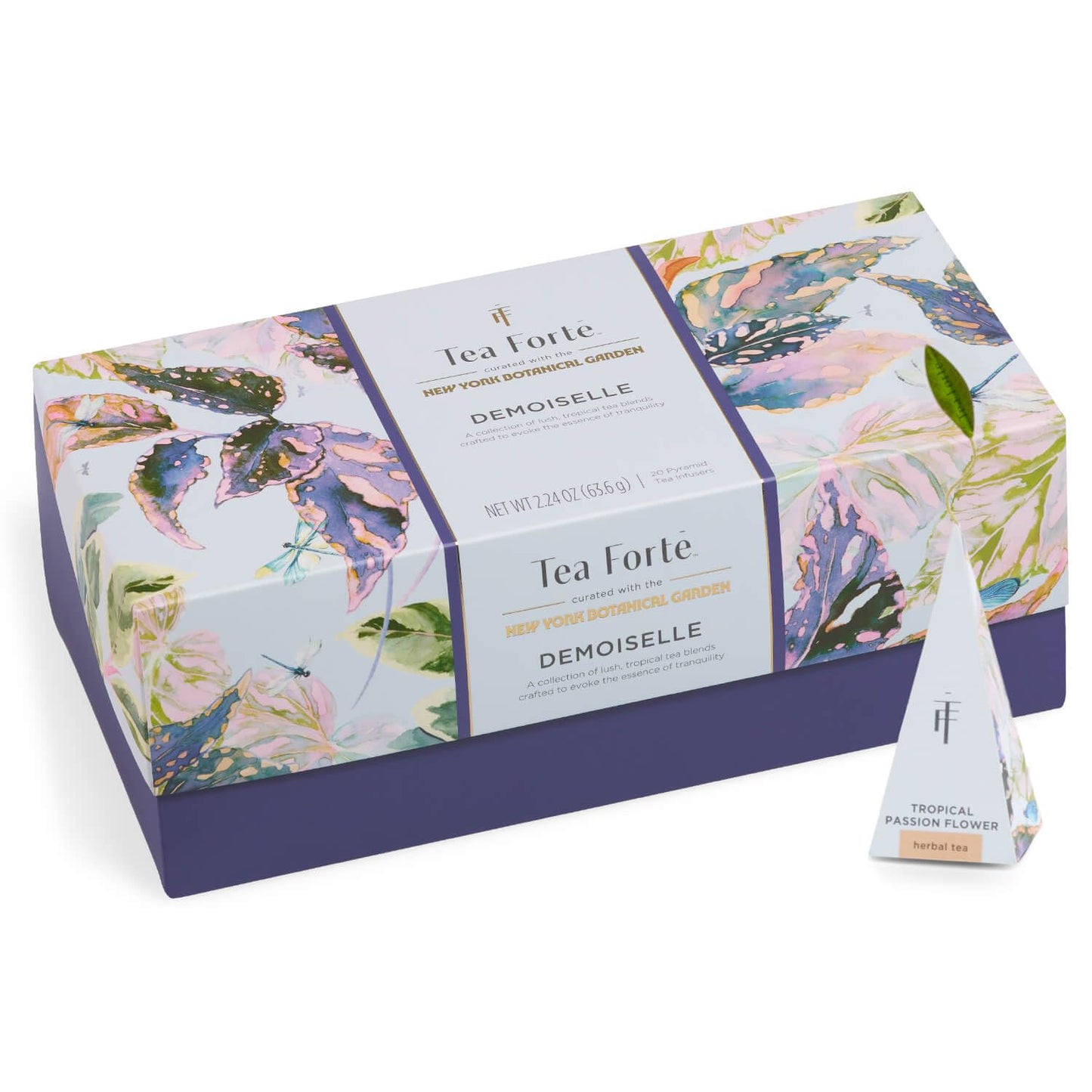 Tea Forte Premium Tea Gift Sampler - 20 Count, 2 of Each Variety, Handcrafted Pyramid Infuser Bags