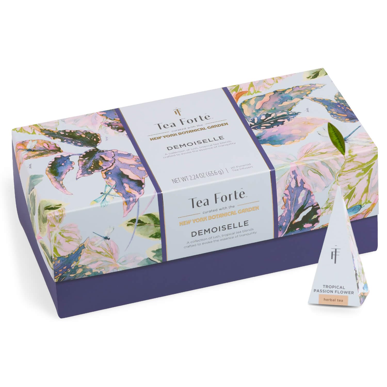 Tea Forte Premium Tea Gift Sampler - 20 Count, 2 of Each Variety, Handcrafted Pyramid Infuser Bags