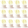 Keoysek 12pcs Acrylic Gold Happy Mother's Day Cake Topper Cake topper Acrylic Mirror Cake topper Decorative Party Cake Decoratio