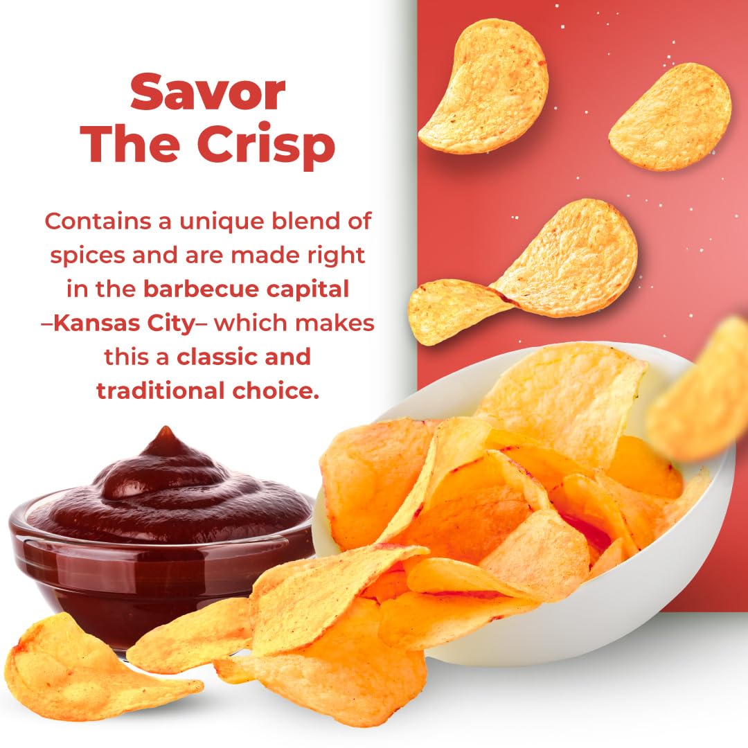 Guys Bbq Potato Chips - Healthy & Salty Snacks W/A Unique Blend Of Spices - Natural Potato Snack Chips -Tasty Snack Pack Chips -