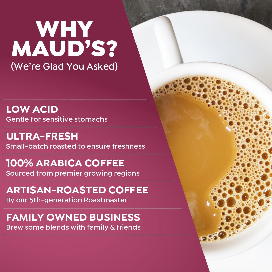 Maud'S Decaf Coffee Pods Variety Pack, 80 Ct | 9 Assorted Coffee Flavors | 100% Arabica Roasted Decaffinated Coffee | Solar Ener