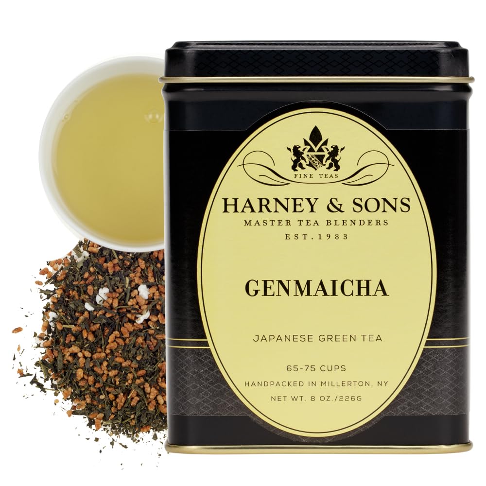 Harney & Sons Genmaicha Tea | 8 Oz Loose Leaf Tea