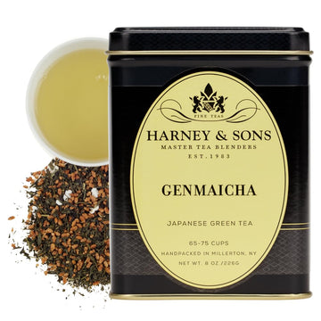 Harney & Sons Genmaicha Tea | 8 Oz Loose Leaf Tea