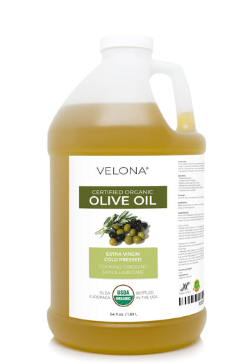Olive Oil Extra Virgin Organic Unrefined Cold Pressed Velona (64Oz)