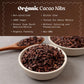 NaturaleBio Organic Raw Cacao Nibs 2 lbs. Natural and Pure. Made in Tropical Regions from The Theobroma Cacao Plant. Source of M