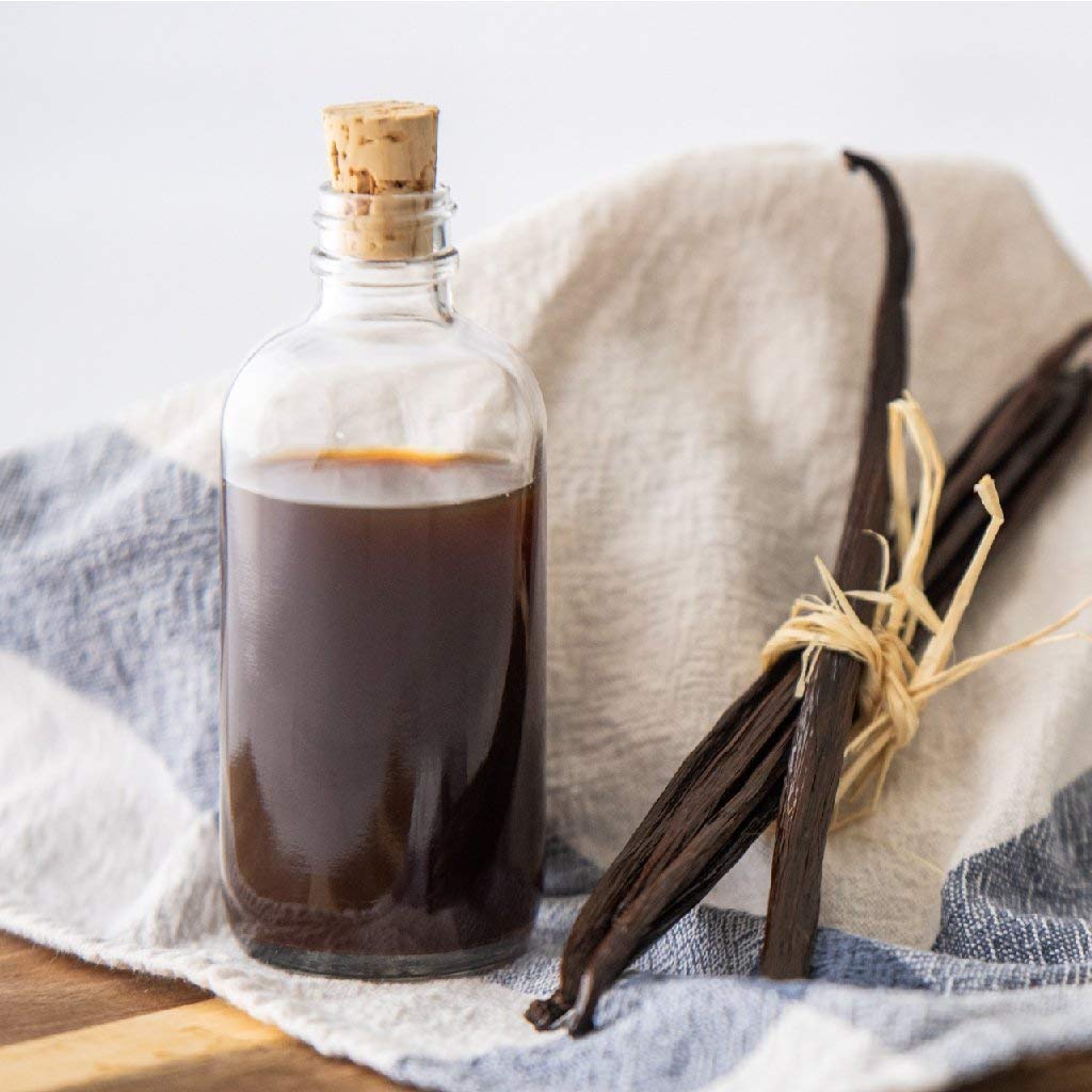 16 Oz Pure Vanilla Extract - 100% Real Vanilla Extract - For Cooking, Drinks & Desserts - 100% Vegan, Sugar Free & Kosher - Non-