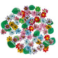 KSINWCOI Edible Flowers Wafer Paper Toppers for Cakes & Cupcakes, Rice Paper, 100 Flowers + 20 Leaves