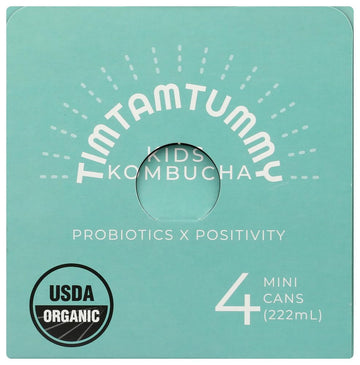 Tim Tam Tummy Organic Grape Day To Shine Kids Kombucha 4 Pack, 7.5 FZ