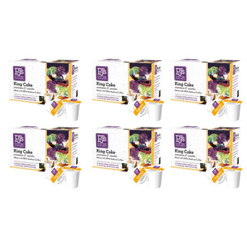 Pj'S Coffee - King Cake Single Serve Cups, 12 Count (Pack Of 6)