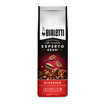 Bialetti Esperto Grani Coffee Beans, Classic Flavor, 500g (17.64 oz), Model 096080333