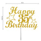 35 Birthday Cake Topper Gold Glitter, Party Decoration Ideas, Premium Quality, Sturdy Doubled Sided Glitter, Acrylic Stick. Made