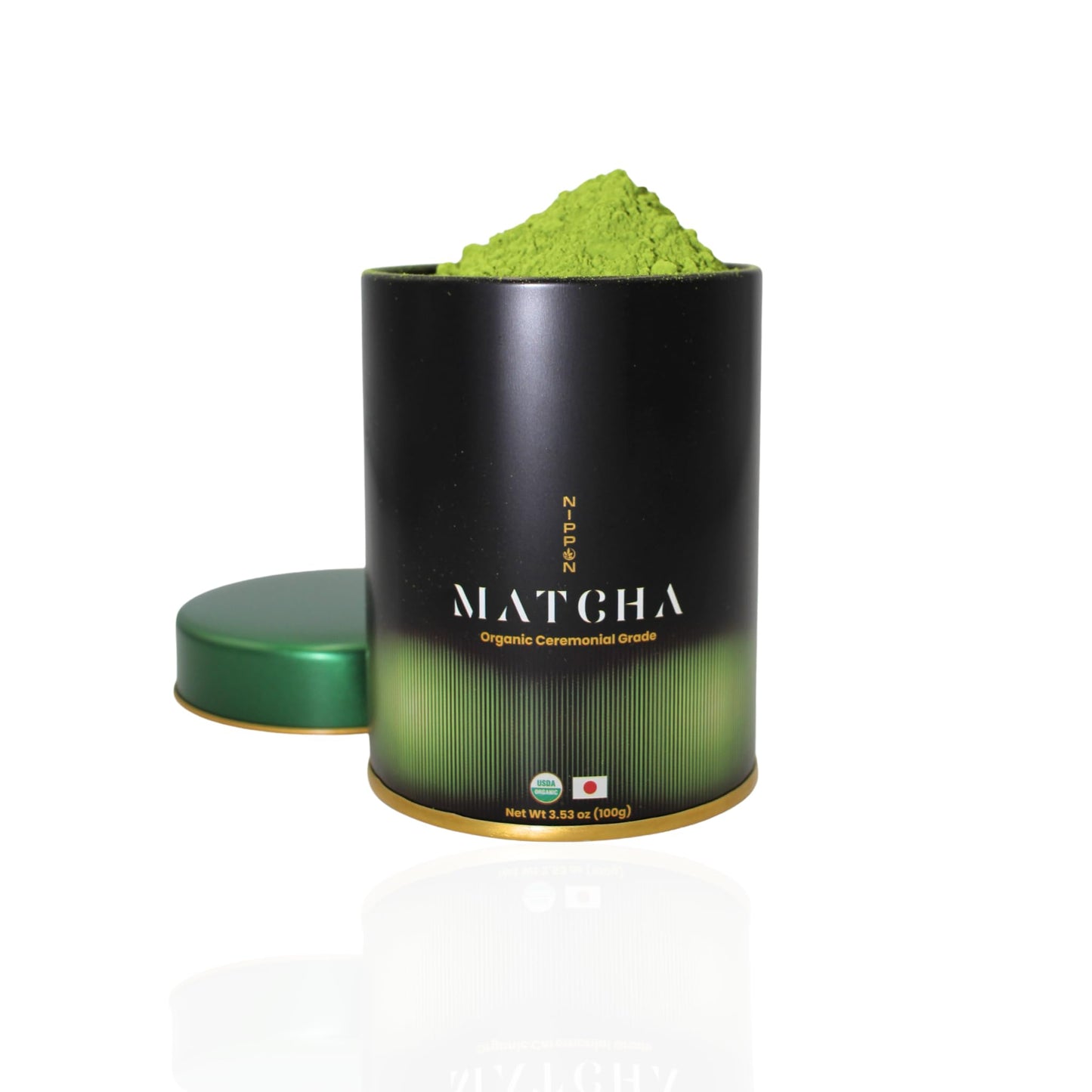 Nippon Matcha - Organic Ceremonial Grade Japanese Matcha Green Tea Powder - First Harvest from Uji, Kyoto - USDA Certified, Ston
