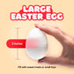 Entervending Clear Fillable Plastic Easter Eggs - 3” compact pieces, 12ct for Toys or Candy