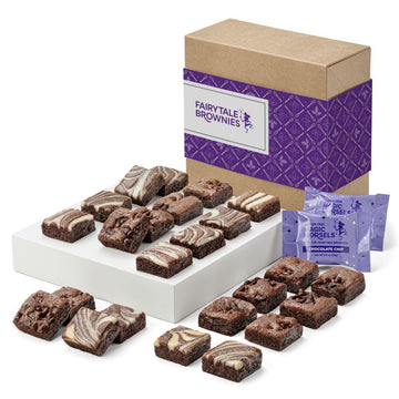 Fairytale Brownies GLUTEN-FREE Magic Morsel 24 Individually Wrapped Gourmet Chocolate Food Gift Basket - 1.5 Inch x 1.5 Inch Bit