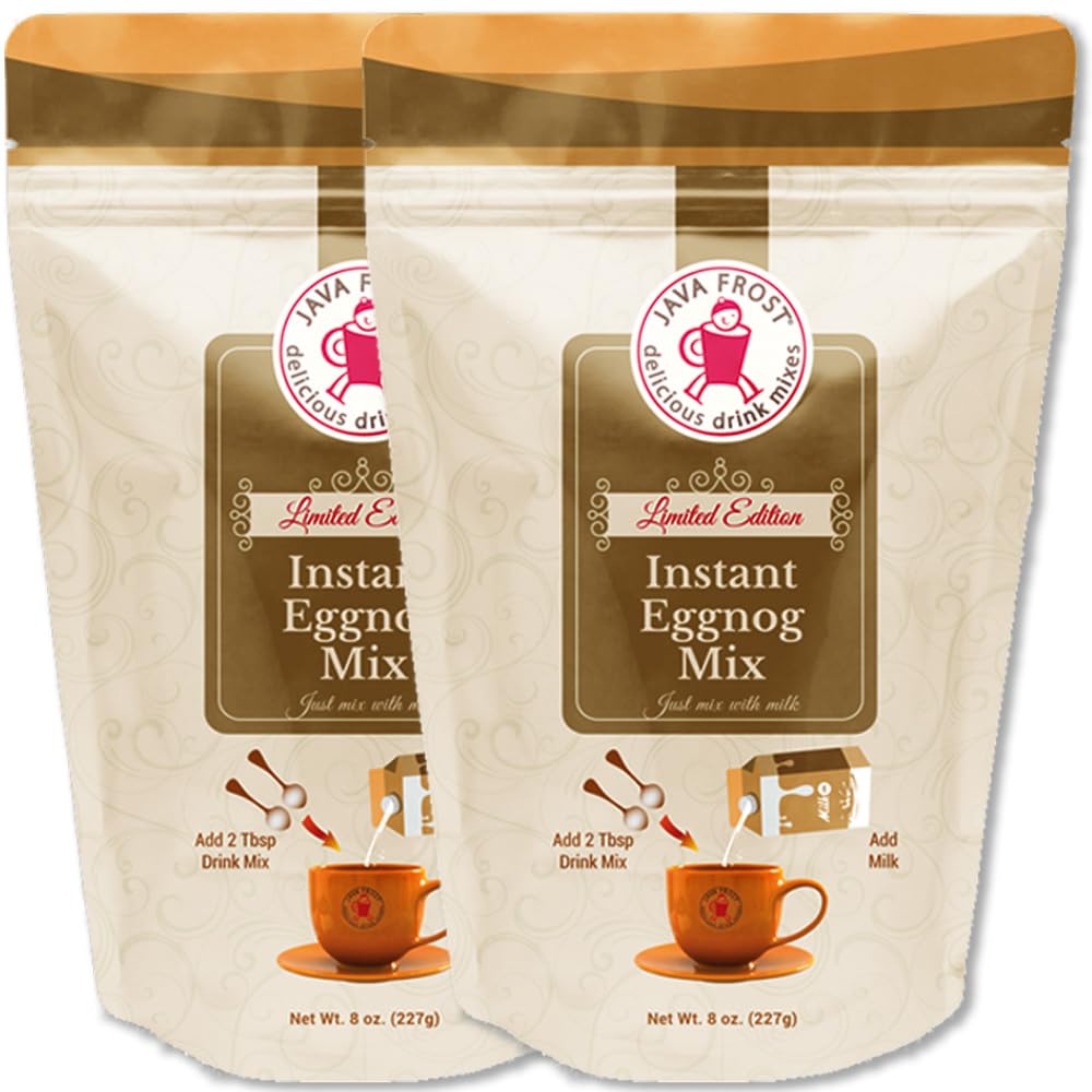 Instant Eggnog Drink Mix, 8 oz Bag (2 Pack)