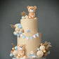 3D Bear Balls Cake Toppers For Birthday Baby Shower Party Decorations(33Pcs)
