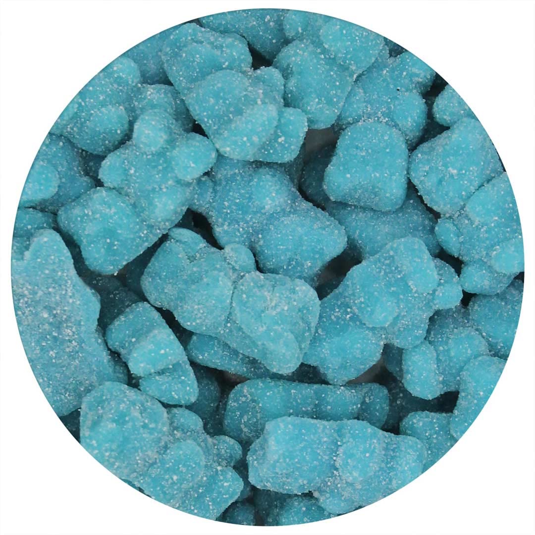 The Hampton Popcorn Company Light Blue Gummy Bears, 2.2 Pound Bag, Blueberry Flavored Candy