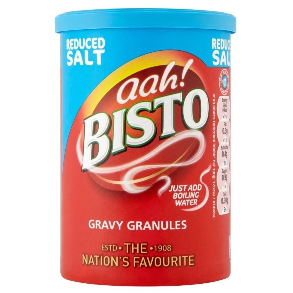Bisto Reduced Sodium Gravy Granules 5.9 Ounce Canister (Pack of 4)