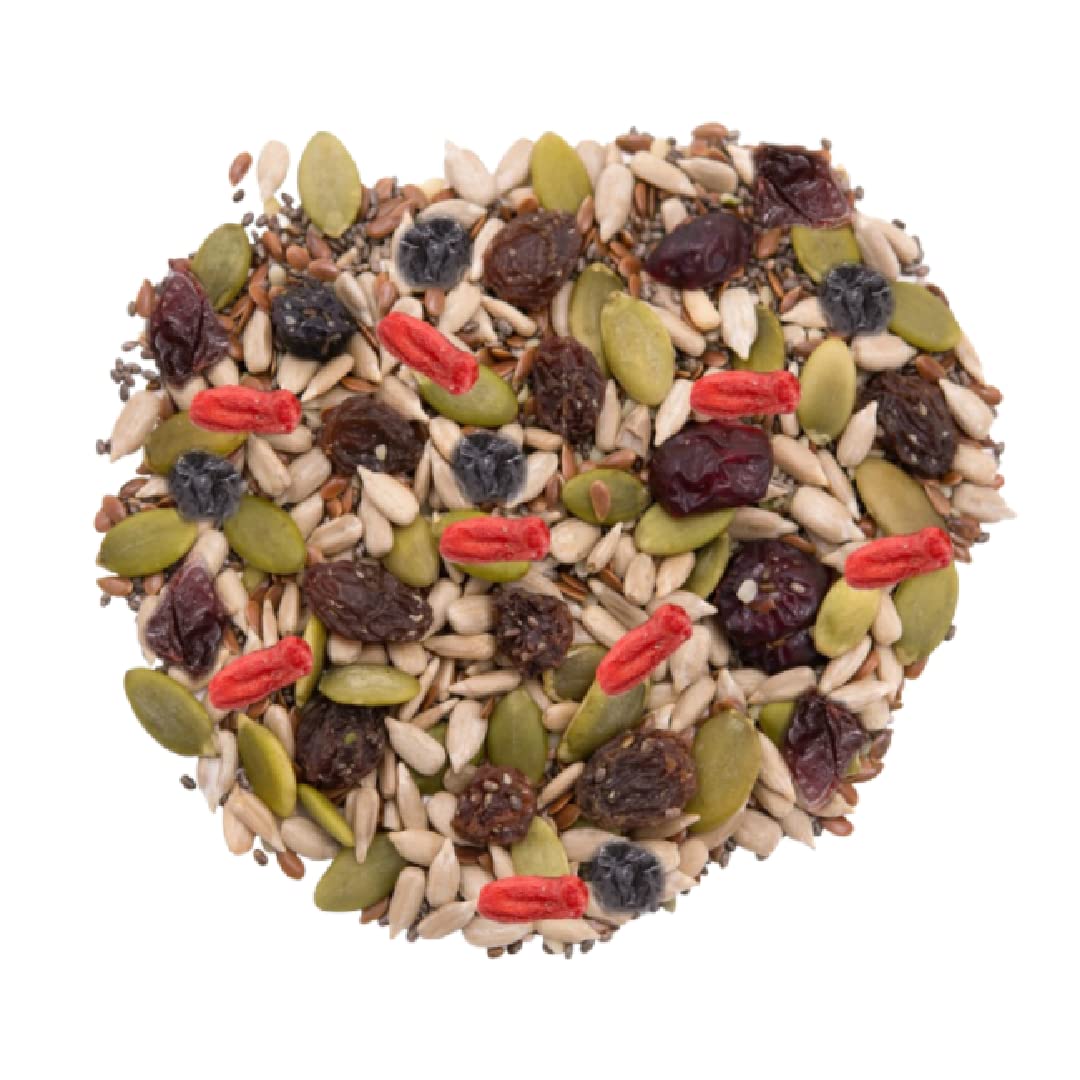 Gerbs Superfood Snack Mix 2 Lbs. | Top 14 Food Allergy Free | Bulk Bag | Made Usa | Raw Pumpkin Sunflower Chia Hemp Brown Flax S