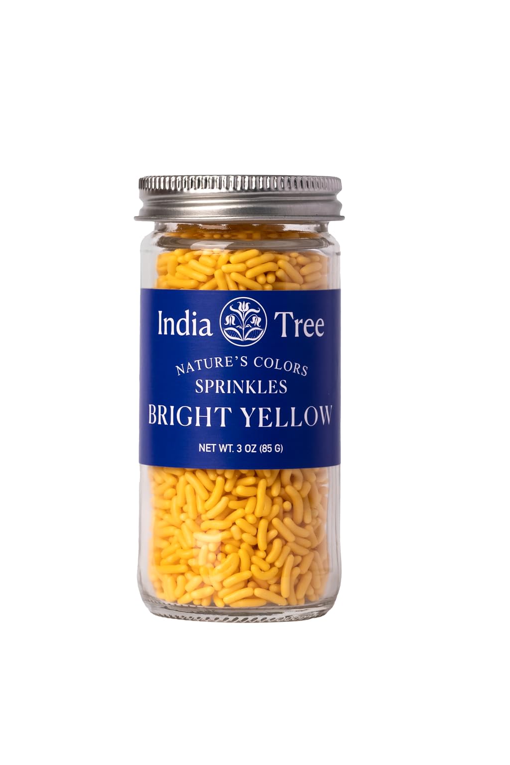 India Tree Nature'S Colors Bright Yellow Sprinkles 3 Oz | Natural, Vegan, Non-Gmo, Top 9 Allergen-Free
