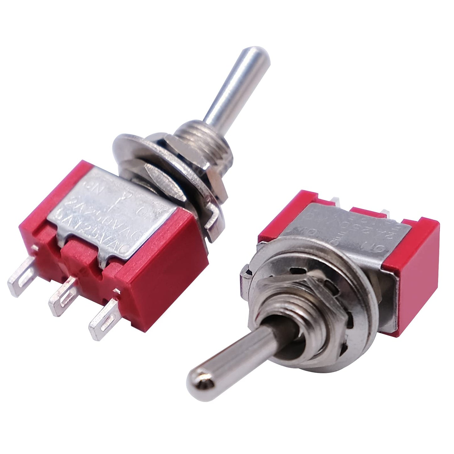 Mxuteuk 8Pcs Mts-103 3 Terminal 3 Position Spdt Mini Miniature Toggle Switch Car Dash Dashboard Onoffon 5A 125V 2A 250V