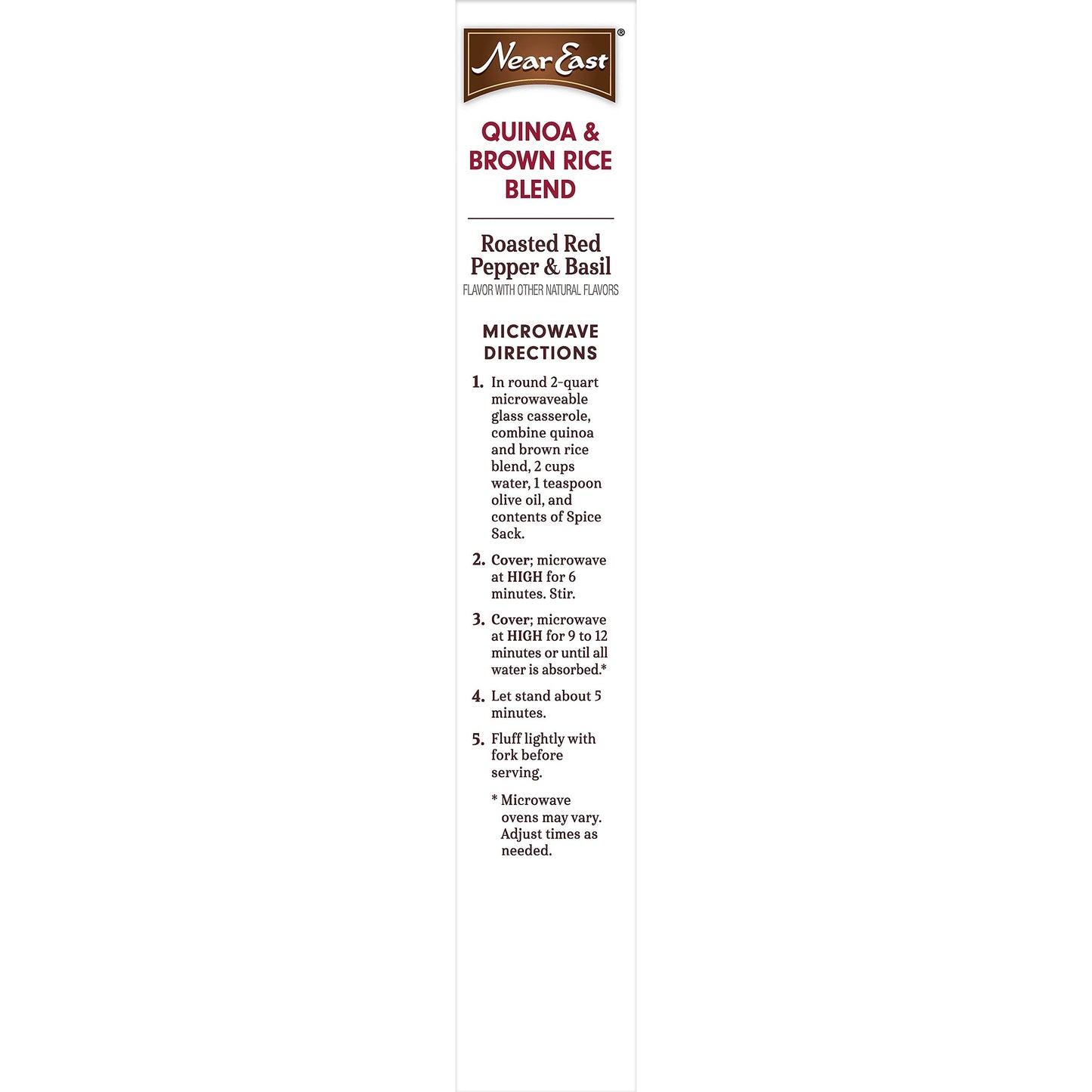 Near East Roasted Red Pepper And Basil Quinoa, 4.9-Ounce (Pack Of 6)