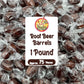 Fusion Sweets Root Beer Barrels Candy - 1 lb Bulk Bag - Old Fashioned Individually Wrapped Hard Candies - Brown