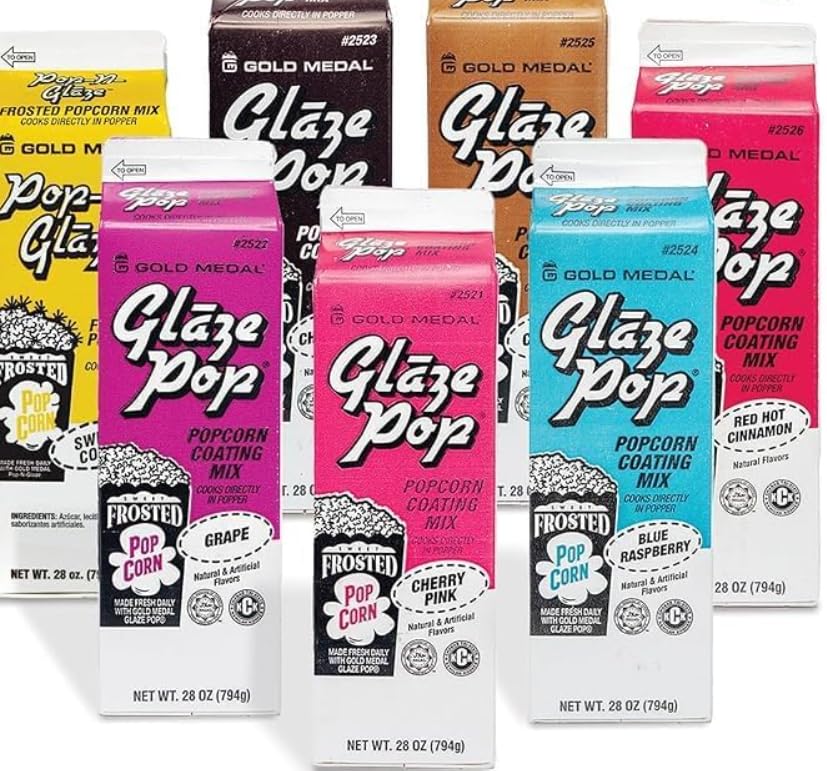Glaze Pop Popcorn Flavoring - Mystery 6-Pack of Delicious Flavors