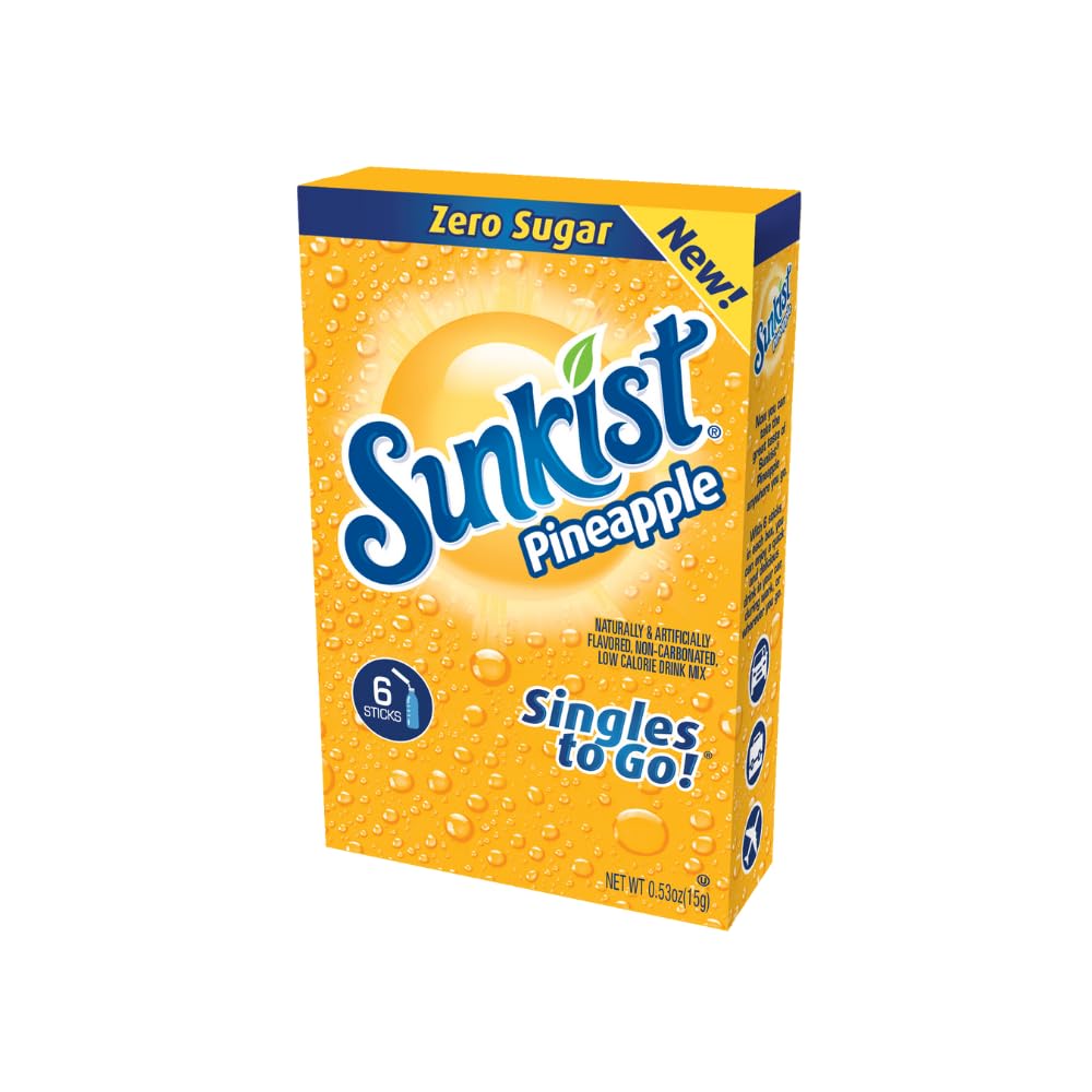 Singles To Go! Tropical Flavor Blast Variety Pack (Sunkist, Margaritaville, & Sonic) (2 Of Each) Variety Pack