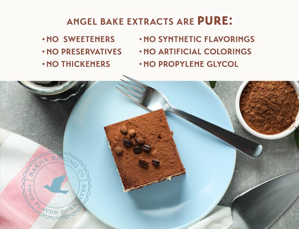 SAENA BAKING CO Pure Chocolate Extract, Keto Friendly, Vegan, Gluten Free, No Added Sugar, 2 Oz