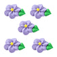 OCREME Royal Icing Sugar Flower Decorations, 1/2 Inch, Purple, Set of 24, Cake and Cupcake Toppers for Birthday, Wedding, Baby Shower