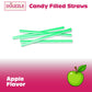 Douzzle Dibbitz Apple, Candy Filled Straw Sticks (14 Count, Pack Of 1) Individually Wrapped Candies, Birthday Party Favors, Good