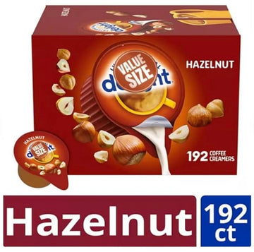 Coffee Creamer Single Hazelnut (192 Ct.), As A Gift 20 Pcs Paper Wrapped Wood Coffee Stirrers By Jmsprofessional.