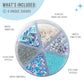 Sweets Indeed Christmas Sprinkles, Snowflake Edible Sprinkle Mix, Winter, Perfect for Baking and Decorating Cakes, Cookies, and Cupcakes