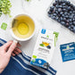 Tree Organic Moringa Superfood Tea - 25 Individually Sealed Tea Bags, Blueberry, 6 Count Pack, Vegan, Gluten-Free, Caffeine-Free