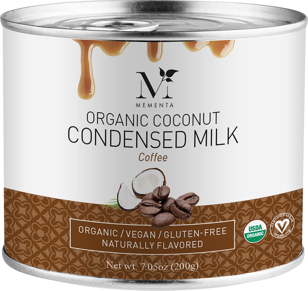 Mementa Organic Coconut Condensed Milk, Coffee - 7.05 Ounce (Pack Of 1)