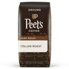 Peets Coffee Italian Roast Dark Roast Ground Coffee, 12 oz