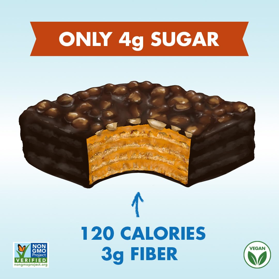 Rip Van Keto Wafer Cookies - Healthy Snacks - Non Gmo Snack - Keto Snacks - Low Carb, Low Sugar (2G), Low Calorie And Vegan Snac