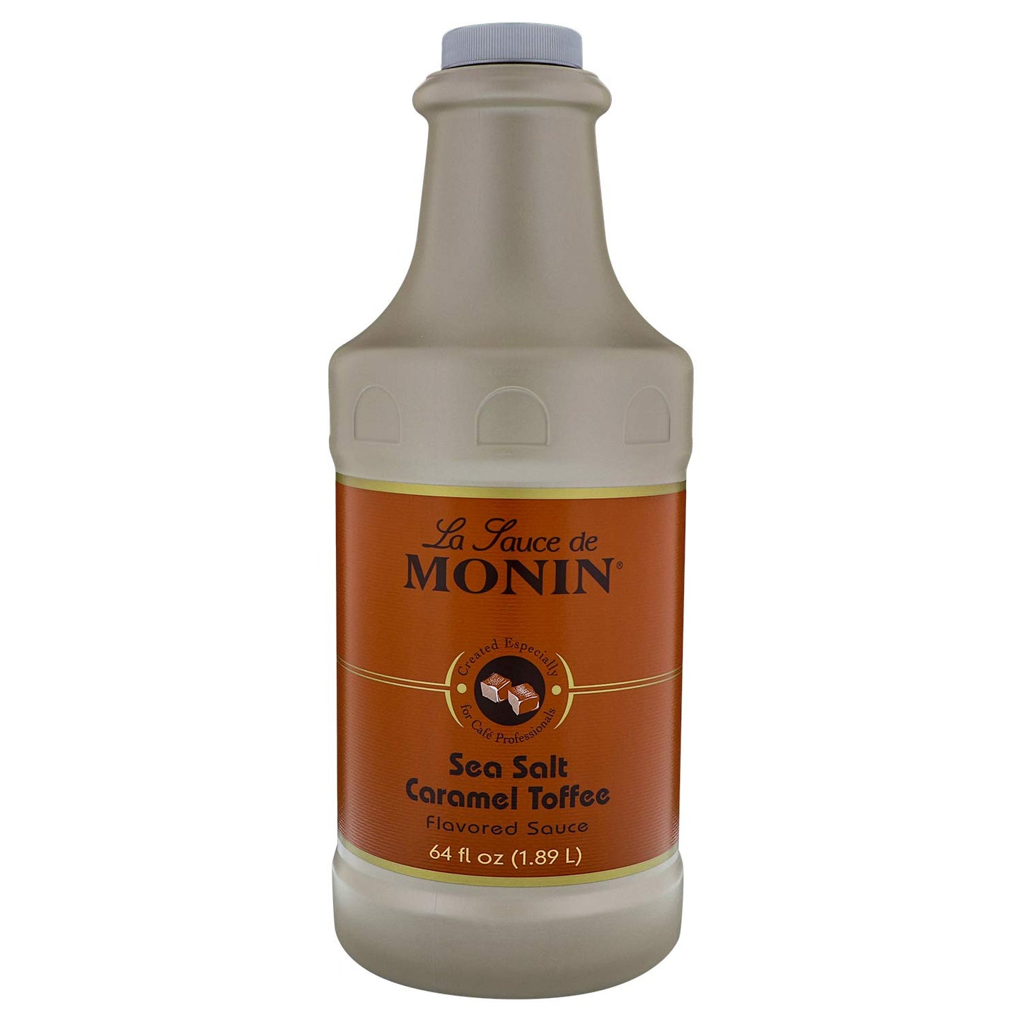 Monin Sea Salt Caramel Toffee Syrup, Rich & Buttery Flavor, 64 Fl Oz