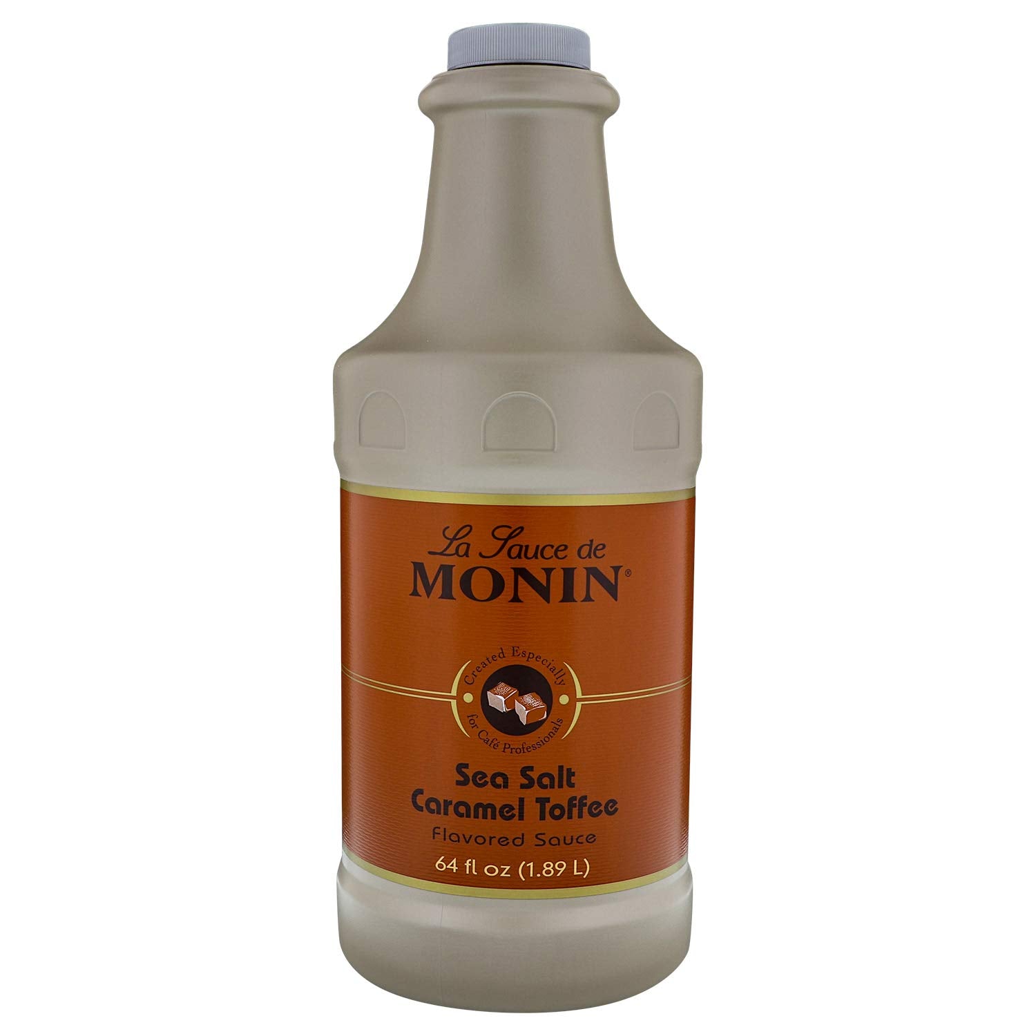 Monin Sea Salt Caramel Toffee Syrup, Rich & Buttery Flavor, 64 Fl Oz
