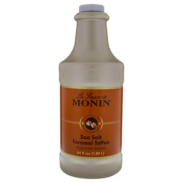 Monin Sea Salt Caramel Toffee Syrup, Rich & Buttery Flavor, 64 Fl Oz