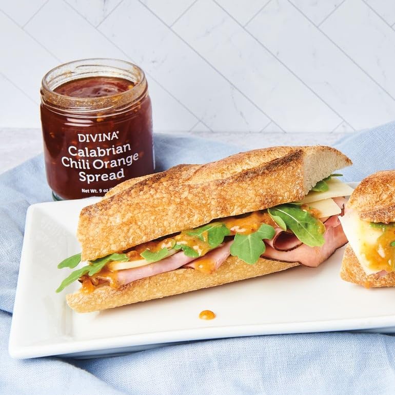 Divina Calabrian Chili Orange Spread, 9 oz, 2-Pack, Sweet and Spicy Flavor