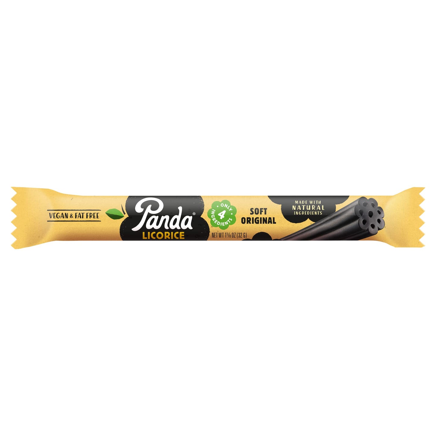 Panda  | Natural Soft Original Licorice | Pure Panda Black Licorice Candy Made With Only Four Natural Ingredients | Non-Gmo Proj