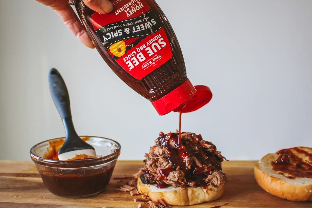 Sue Bee Sweet & Spicy Barbecue Sauce, Honey Bbq, 14 Ounce (Pack Of 1)
