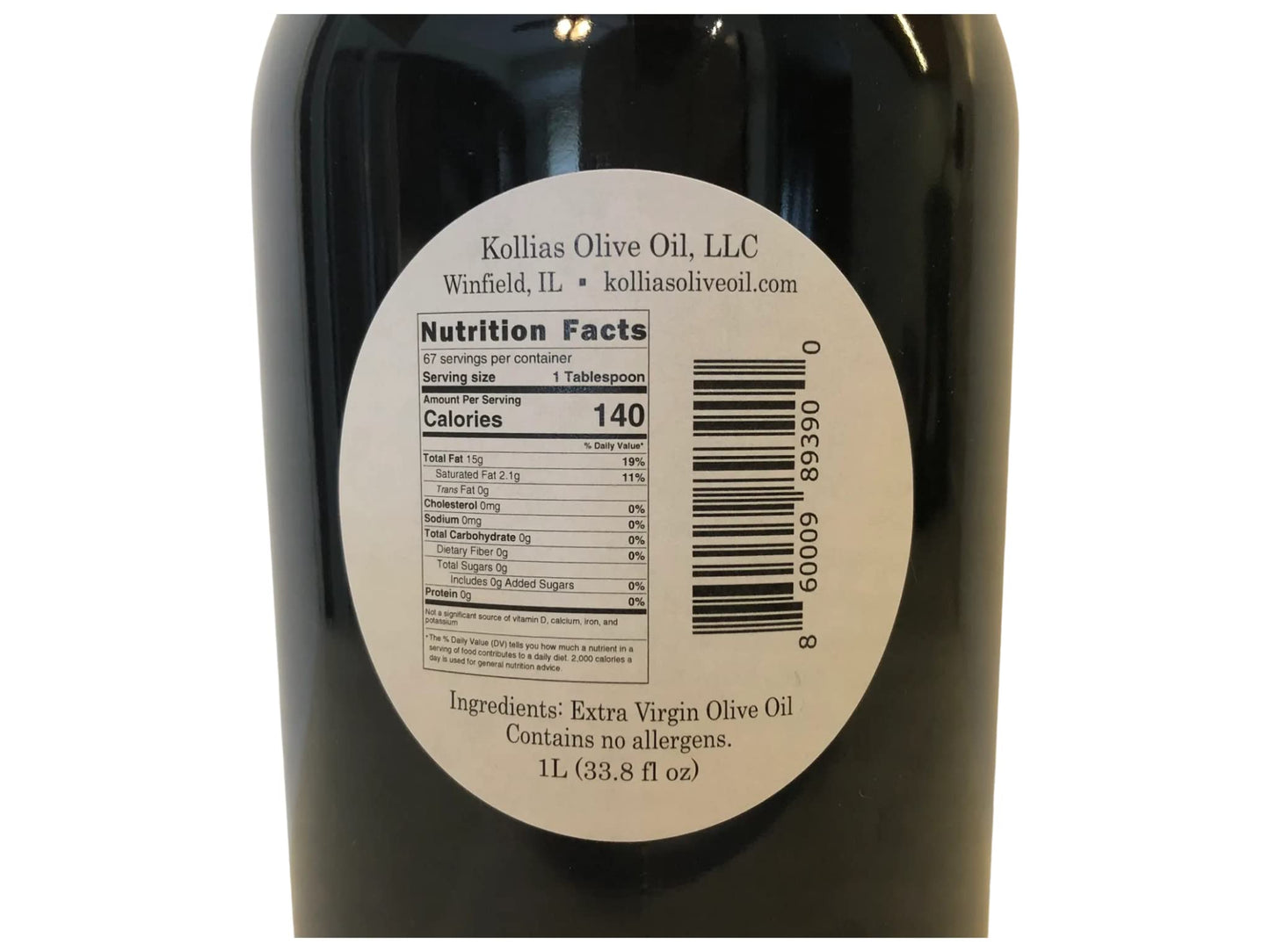 Kollias Single Source Early Harvest Extra Virgin Olive Oil 1L (Regular)