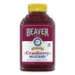 Beaver Cranberry Mustard, 13 Ounce Squeeze Bottle (Pack of 6)
